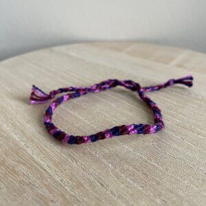 Cassie Bracelet, anklet, trendy, comfortable, tie, embroidery thread, woven, gif